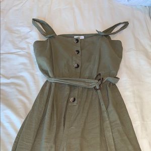 Top Shop Olive Jumpsuit